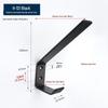 Black Stainless Steel Wall-Mounted Hook for Bathroom, Kitchen, or Door