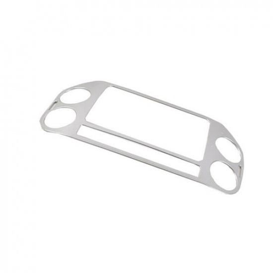 For Volkswagen Tiguan 2010-2016 Middle Console Navigation Panel Trim Silver ABS