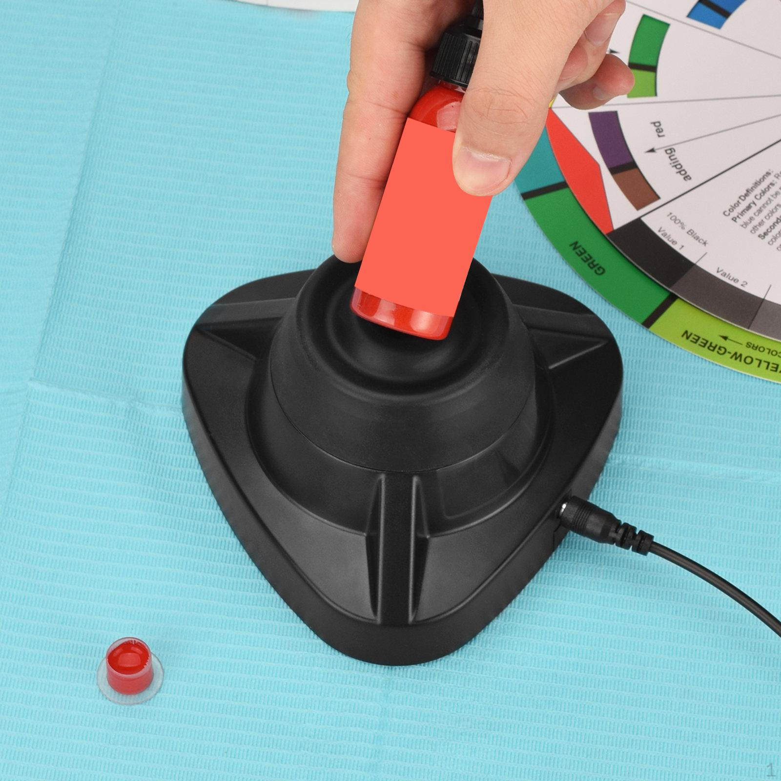 

Мини-вихревой миксер, шейкер для пигментов для лака для ногтей, лабораторные центрифужные пробирки, белый цвет чёрный