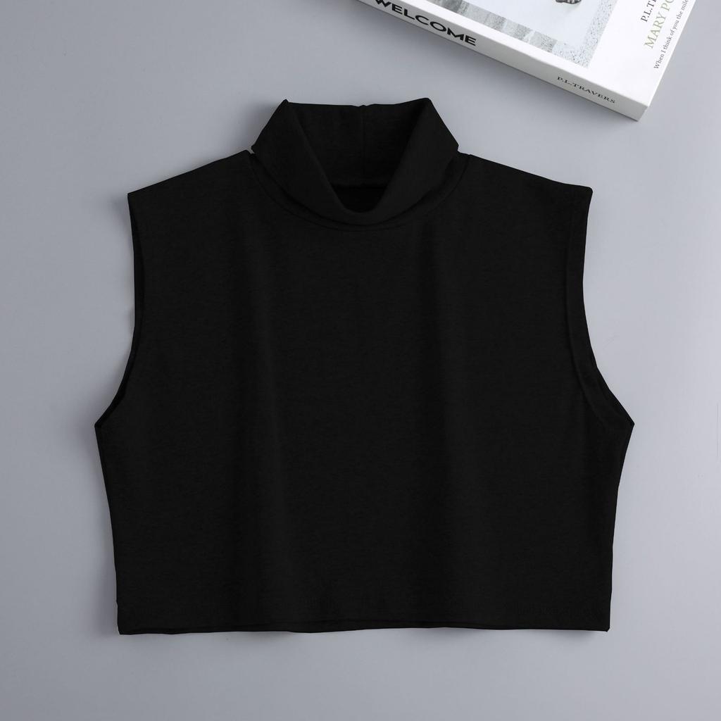 Womens Autumn Turtlneck Shirt Fake Collars for Sweater Half Shirt Warm Detachable False Collar Neck Accessories