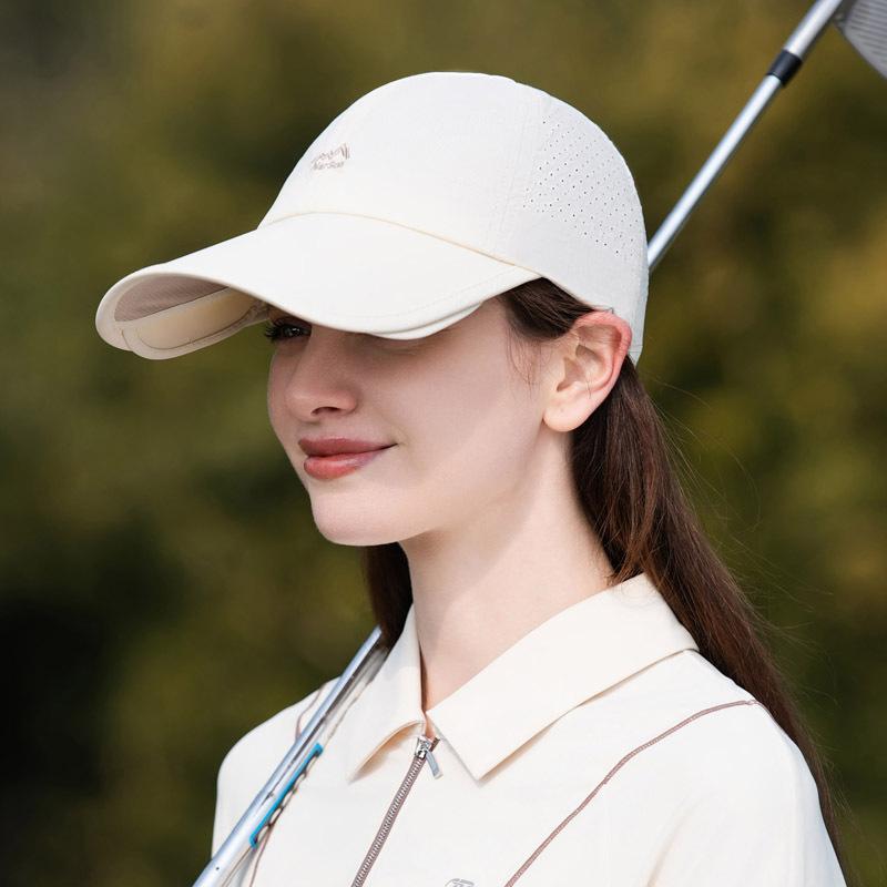 Sunscreen Baseball Cap Children'S Summer Thin Breathable Quick-Drying Retractable Folding Sunshade Cap Men'S Enlarged Brim