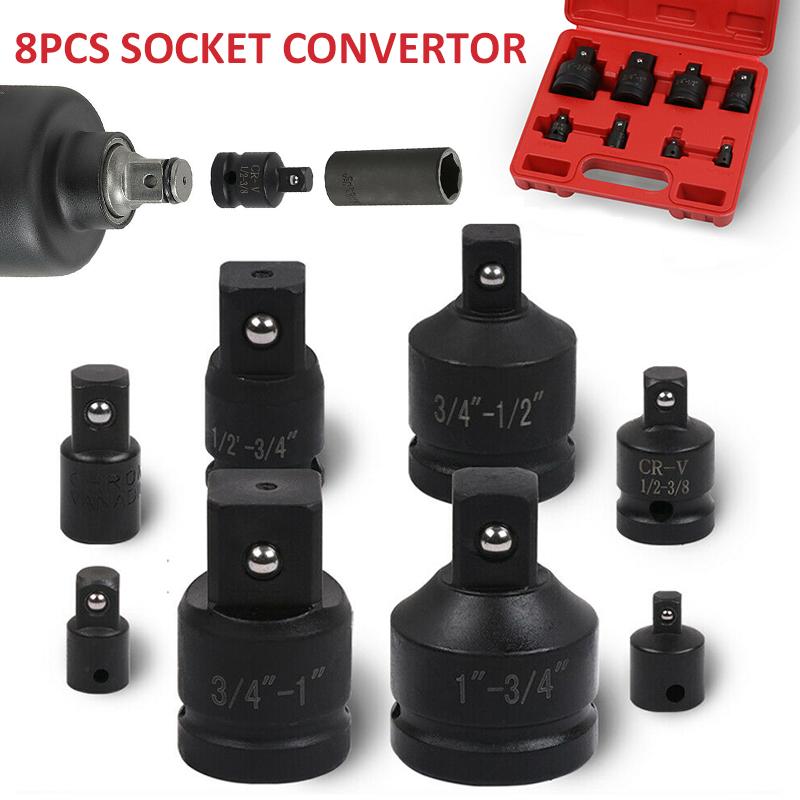 

PDTO 8 шт. Набор переходников для переходников с головкой ударный адаптер сверхмощный для гаечного ключа с храповым механизмом