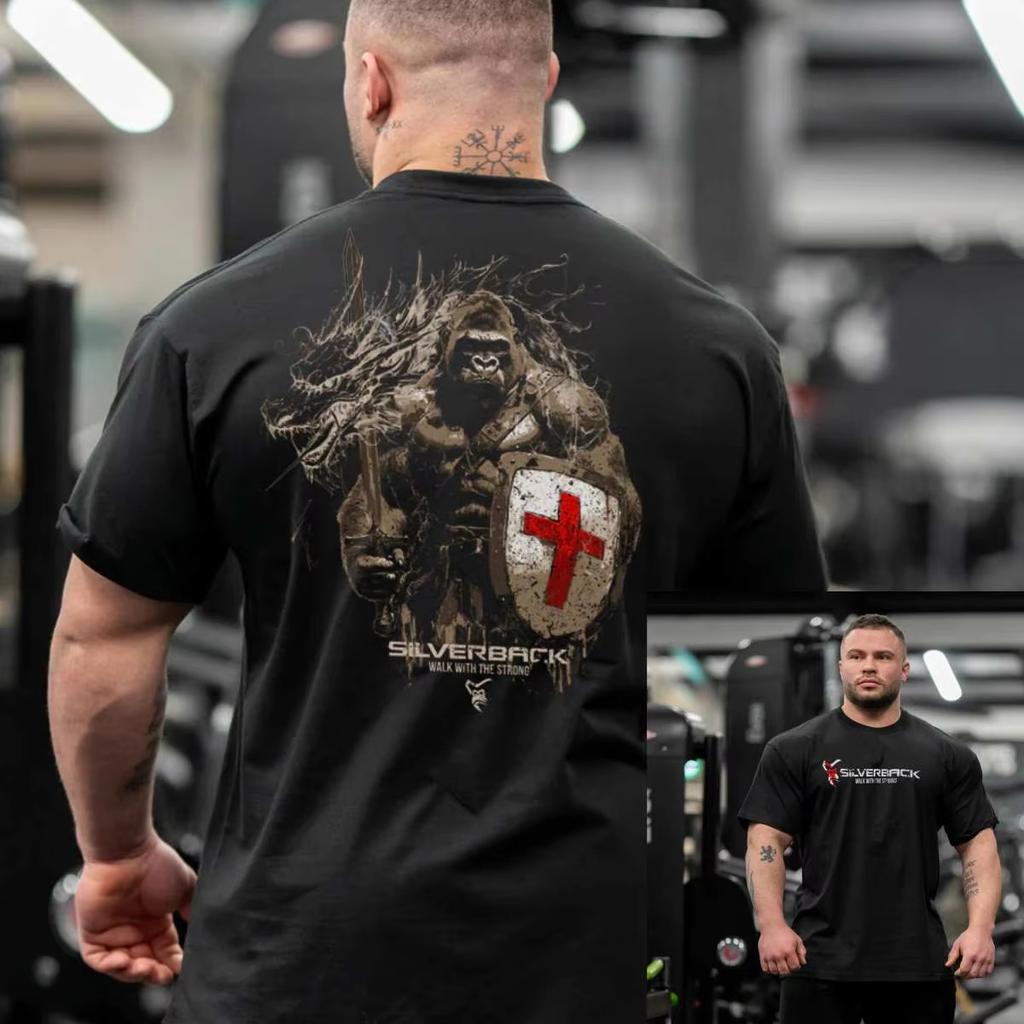 Poseidon Gorilla Professional Strength Training Clothing Brand Tshirt Cotton Graphic Tee Unisex Unisex Summer Streetwear