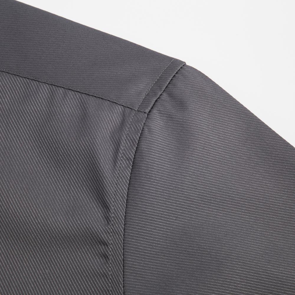 Men's Classic Dress Shirt Solid Long Sleeve Wrinkle Free Man Clothes Business Social Button-up Twill Formal Shirts with Pocket