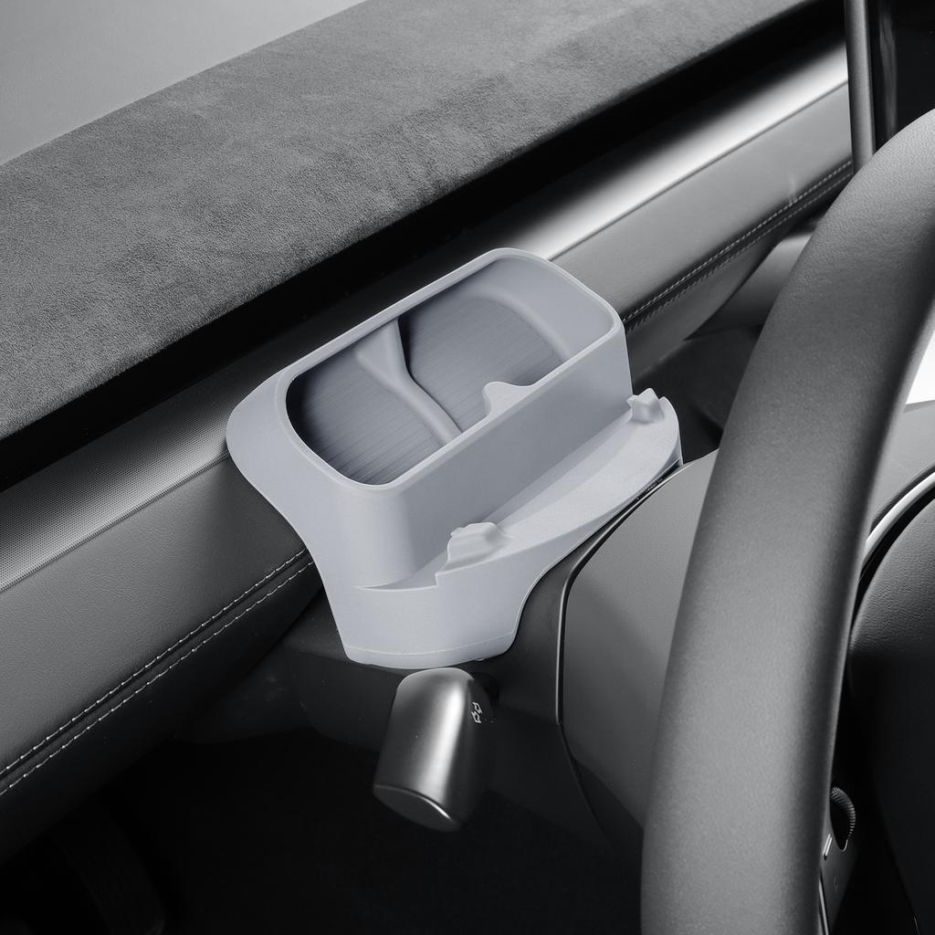 for Tesla Model Y Juniper/Launch 2025 Car Glasses Storage Box Car Mounted Sunglasses Organizer Storage Tray Interior Accessories