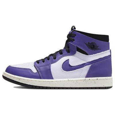 Air 1 High Zoom Comfort Crater Purple Men Sneakers White Black CT0978-501