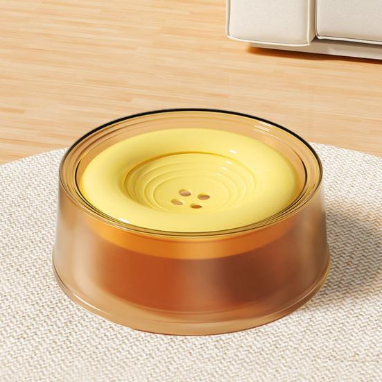 No-Spill Pet Water Bowl Floating Plate Slow Water Feeder Pet Water Dispenser Reduces Spills for Dogs And Cats