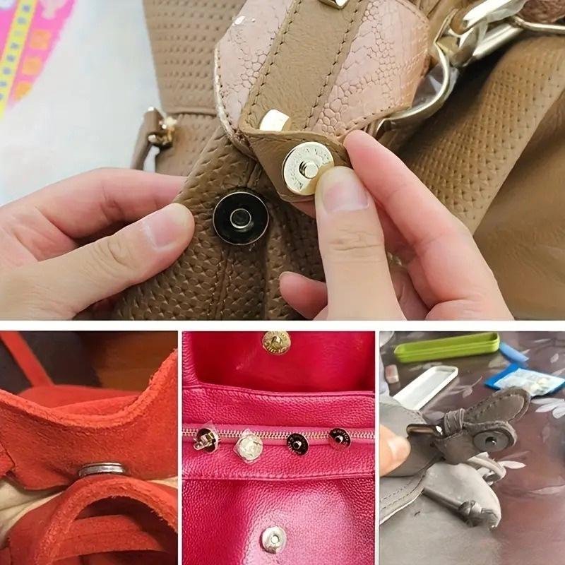 Magnetic Snap Fasteners Clasps Buttons Handbag Purse Wallet Craft Bags Parts Accessories Adsorption Buckle 14mm
