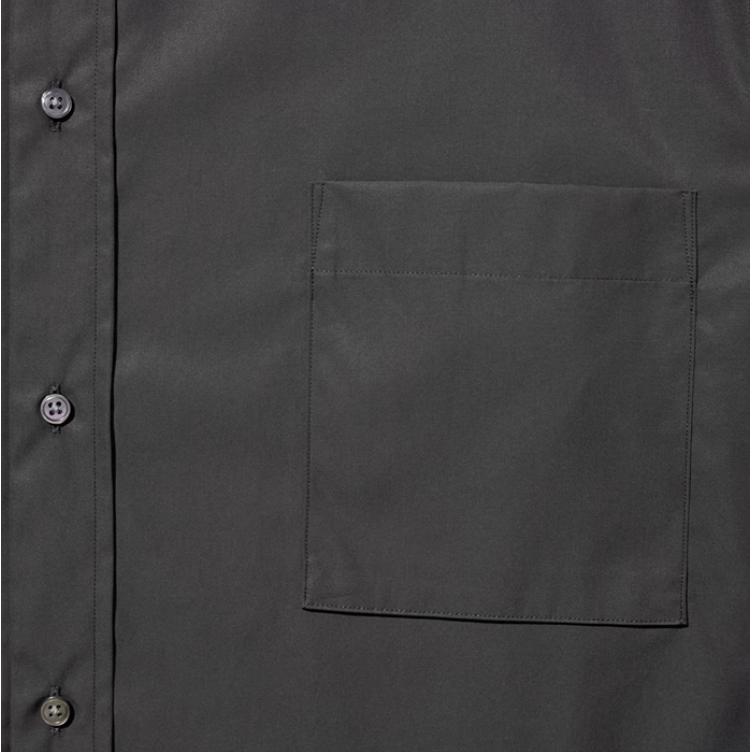 Uniqlo Jil Sander Collaboration Solid Color Loose Fit Stand Collar Long Sleeve Shirt Men Shirts Black 446430-09