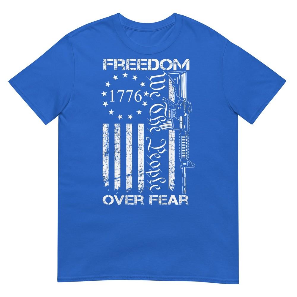 Freedom Over Fear Pro Gun Usa Flag 2nd Aunisexdunisext Tshirt