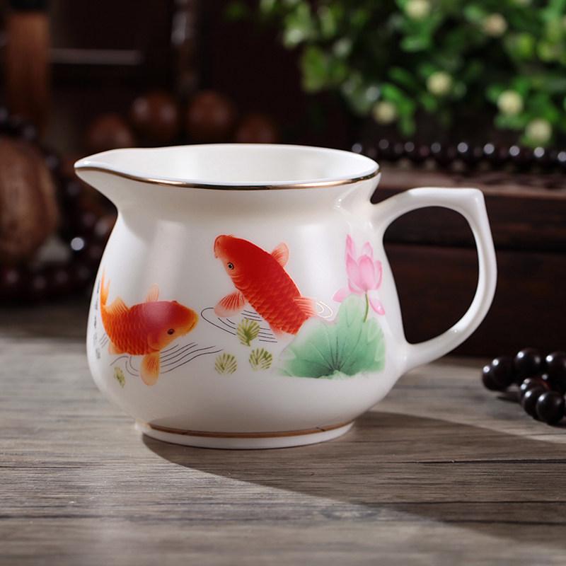 Tea Sea Blue & White Porcelain Gong Dao Bei: 250ml Spare Parts Milk Jug & Tea Separator Cold Pot.