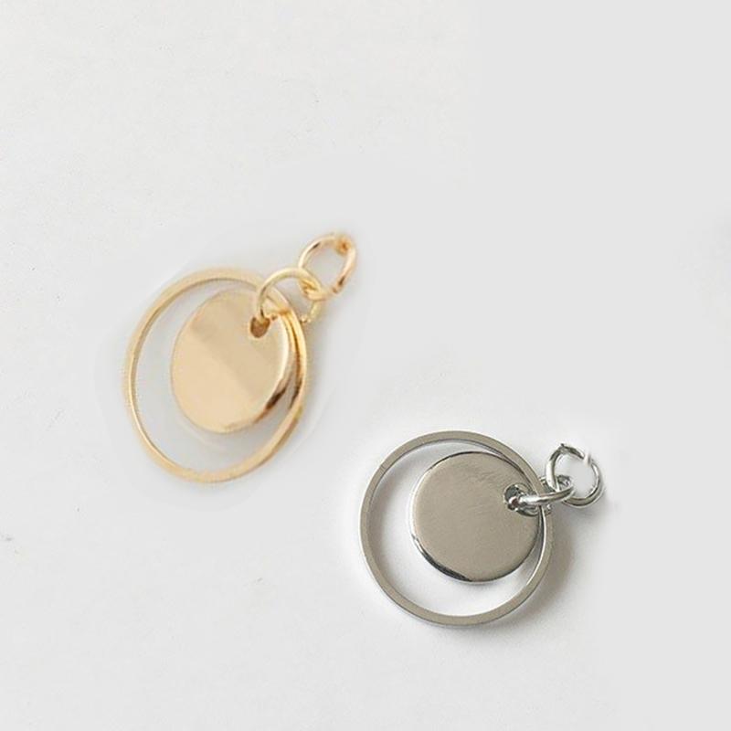 

Engood 100Pcs Rhinestone Round Button Sewing Trim & Embellishments Craft Buckle for DIY Earing Necklace Pendant Hair Accessories