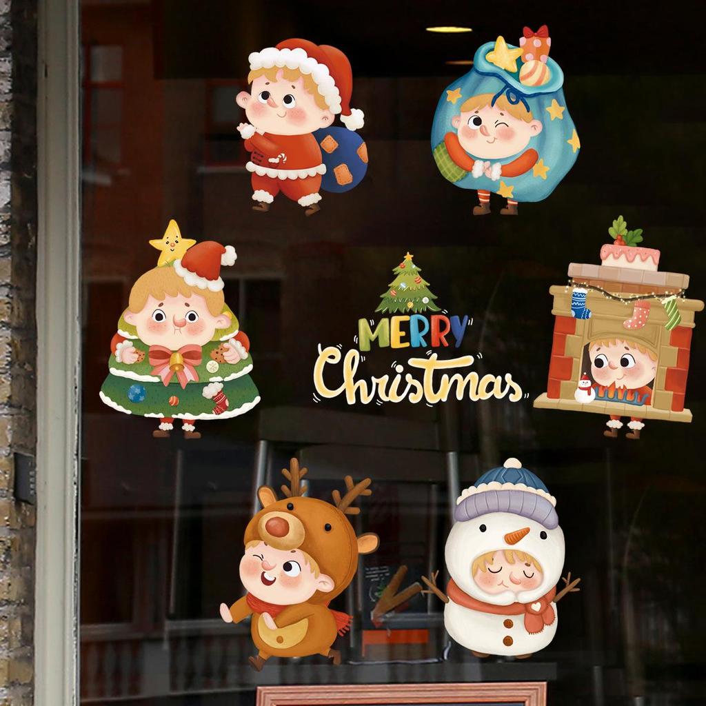 Christmas Tree Wall & Window Stickers: Snowflake Decals & Gifts