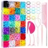 28-Color Gentle Hair Bands: Non-damaging, Disposable Rubber Bands for Braids and Hairstyles