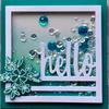 Hello Square Metal Cutting Dies for DIY Scrapbooking Photo Album Paper Cards Decorative Die Cuts