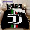 Juventus Football Club Wappen Bettwäsche (1 Bettbezug + 2 Kissenbezüge, ohne Füllung) Weihnachts-Geburtstagsgeschenk Bettwäscheset Weich und bequem