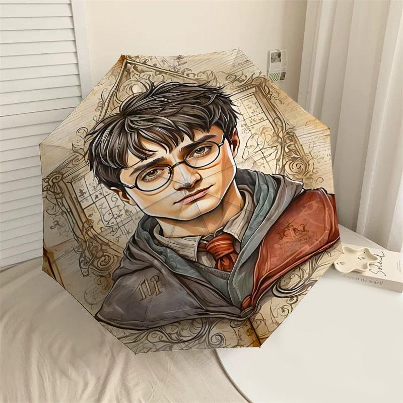 

1PC Harry Potter Umbrella-8-Rib Reinforced, Automatic Open, Lightweight & Durable-D2695