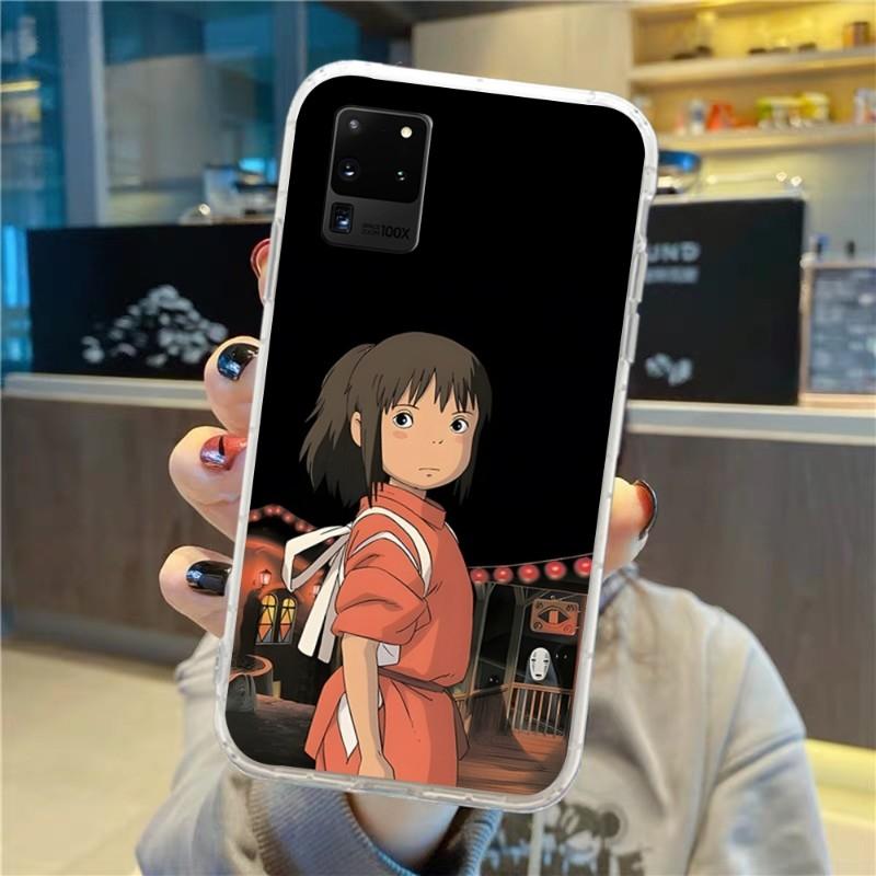 

Чехол для телефона Studio Ghibli «Унесенные призраками она» для Samsung Galaxy S10 S21 S22 Plus Ultra A91 A51 A21S A12, прозрачный чехол для телефона Galaxy S10 Plus