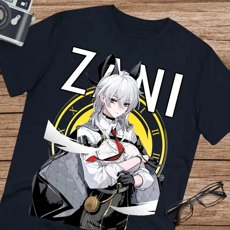 Anime Zani Wuthering Waves T Shirt Size S 4XL Black Size S 4XL S