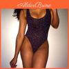 Dame Krystal Bodysuit Strækbar Leotard Toppe Elegant Romper Stilfuld Playsuit Undertøj Til Afslappet Sommerbrug