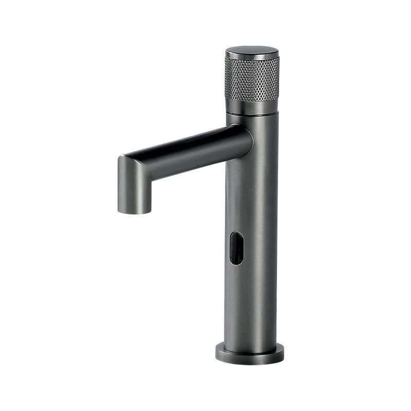 Brass Intelligent Automatic Sensor Bathroom Basin Faucets Hot Cold Water Intelligent Sink Faucet Deck Mount Washing Crane