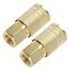 2Pcs Industrial Male Thread Pneumatic Quick Connector for Air Compressor Coupler 1/4 Coupling Connector Accessories