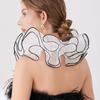 Themed Party Neck Ruff For Jester Costume Breathable Mesh Collar Neckpiece Halloween Transformation Accessory