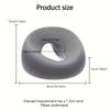 Ergonomic O/U-shaped Facial Pillow for Neck & Face Support, Machine Washable, All-Season Use.