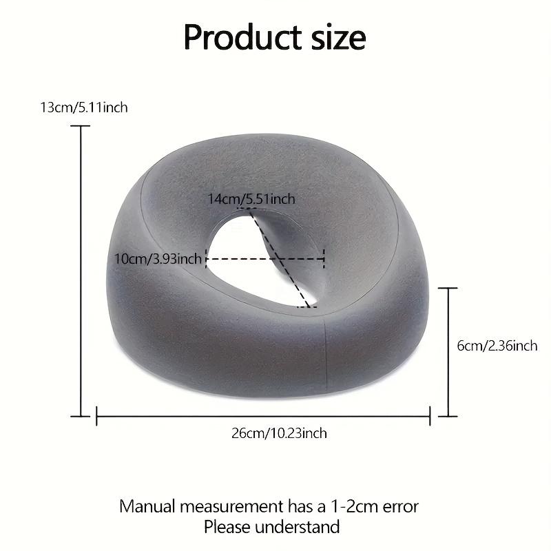 Ergonomic O/U-shaped Facial Pillow for Neck & Face Support, Machine Washable, All-Season Use.