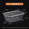 Xingzhihe Microwaveable & Refrigerable Thick Plastic Lunch Box with Lid for Commercial & Home Use