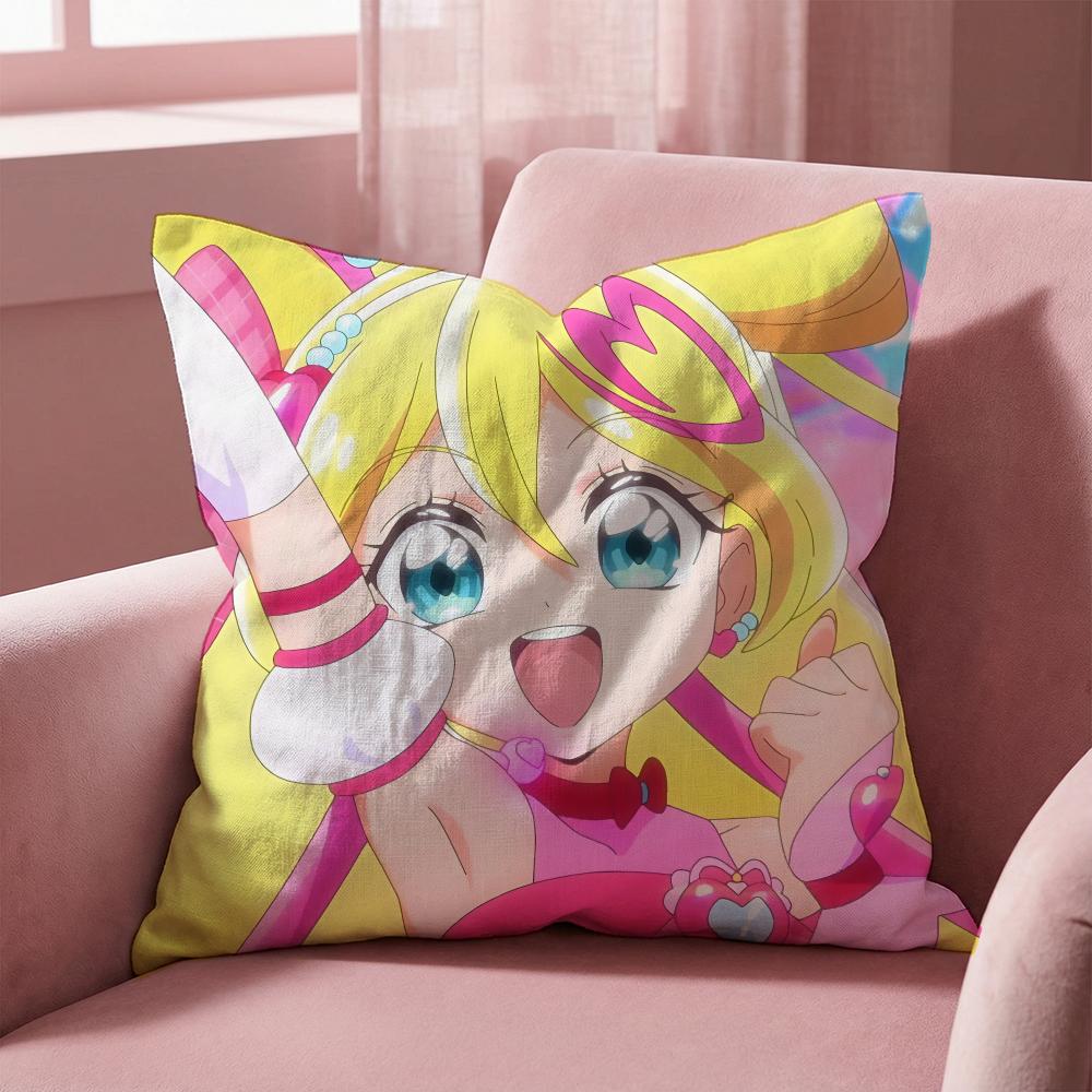 Federa Cuscino Multi-Scena Reversibile, Morbida e Resistente per Uso Quotidiano - You and Idol Pretty Cure