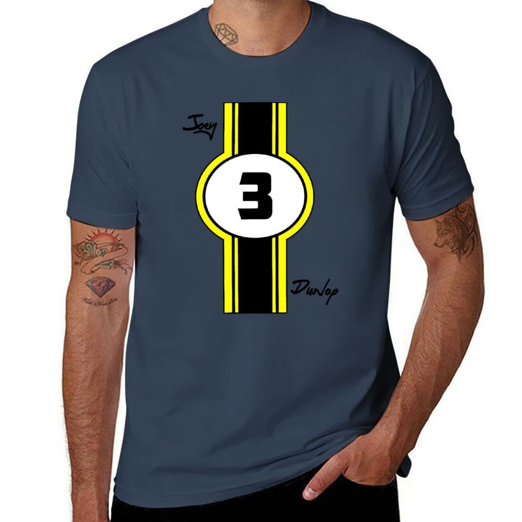 Joey Dunlop T-Shirt Plus Size Tops Kawaii Clothes Plain White T Shirts Men