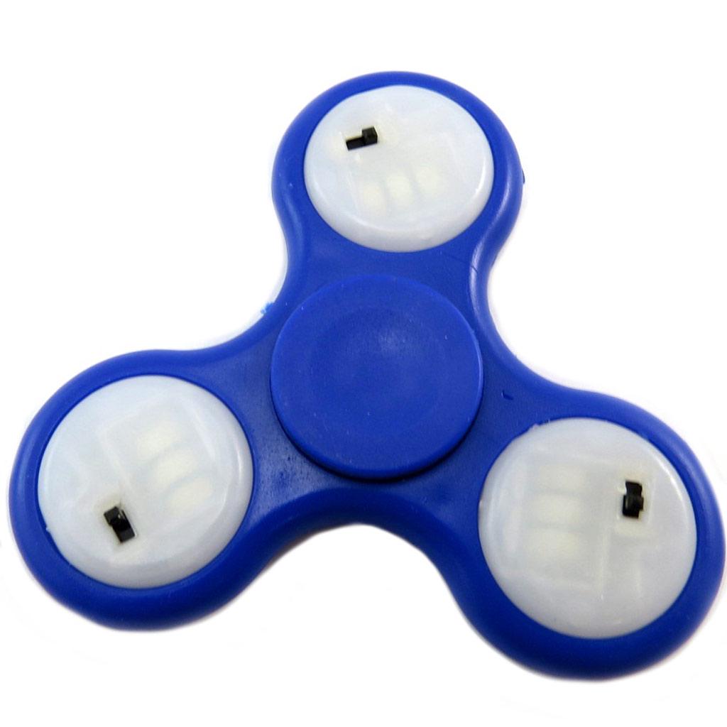 Les Trésors De Lily [P1755] - Handspinner led 'Les Lumineux' bleu - 7 cm