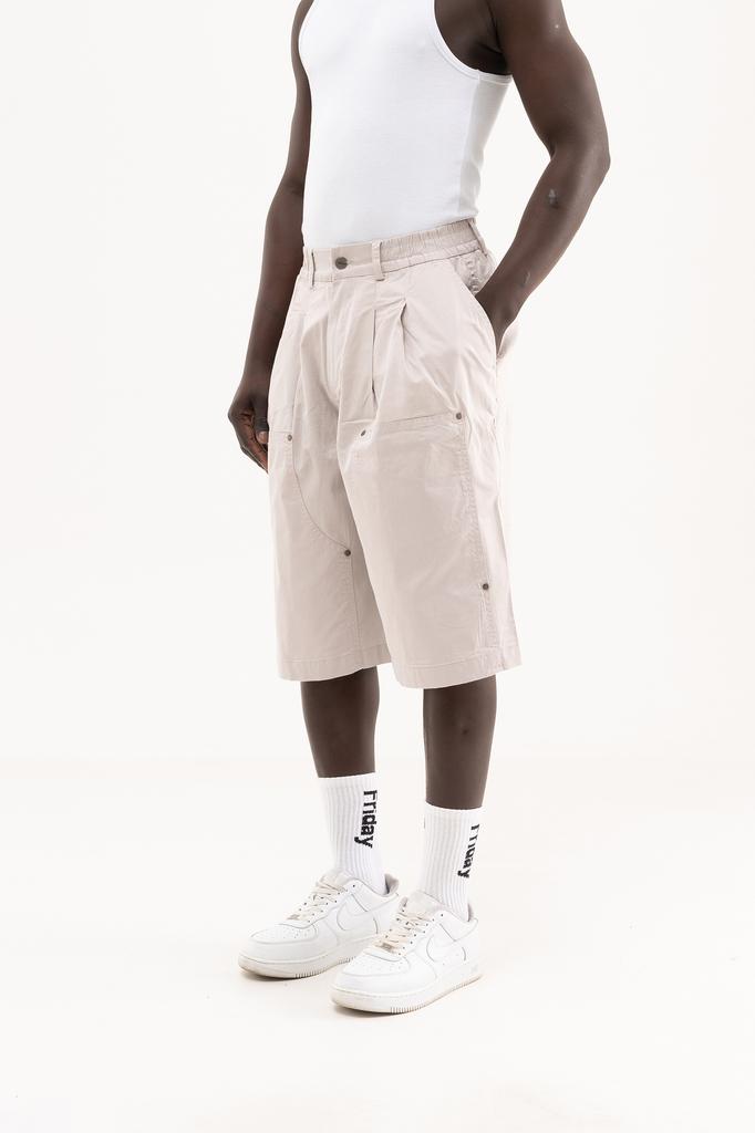 Machinist Oversized Men's Denim Carpenter Shorts – Grey S