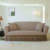 Premium Thick Bubble Gauze Sofa Cover Full Elastic Lace Universal Fit Sofa Protector All Season