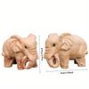 Elephant Auspicious Elephant Woodcarving Ornaments Handicrafts Decoration Solid Wood Craft Gifts