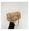 2024 Módní Argyle Vyšívaná Texturovaná Dámská Crossbody & Taška přes rameno - Velká kapacita, Ručně vyráběný řetízkový design