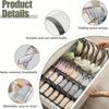 Multi-grid Drawer Organizer Set Fabric Storage Box Foldable Closet Divider for Socks Underwear Wardrobe Organization for Bedroom
