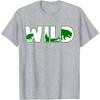 Wildtierliebhaber Grün Tierdruck T-Shirt Übergroßes T-Shirt Herrenbekleidung Lässig Baumwolle Täglich Vier Jahreszeiten Harajuku