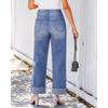 Wide Leg Jeans For Women Trendy High Waisted Denim Trousers Pants Work Casual Jeans