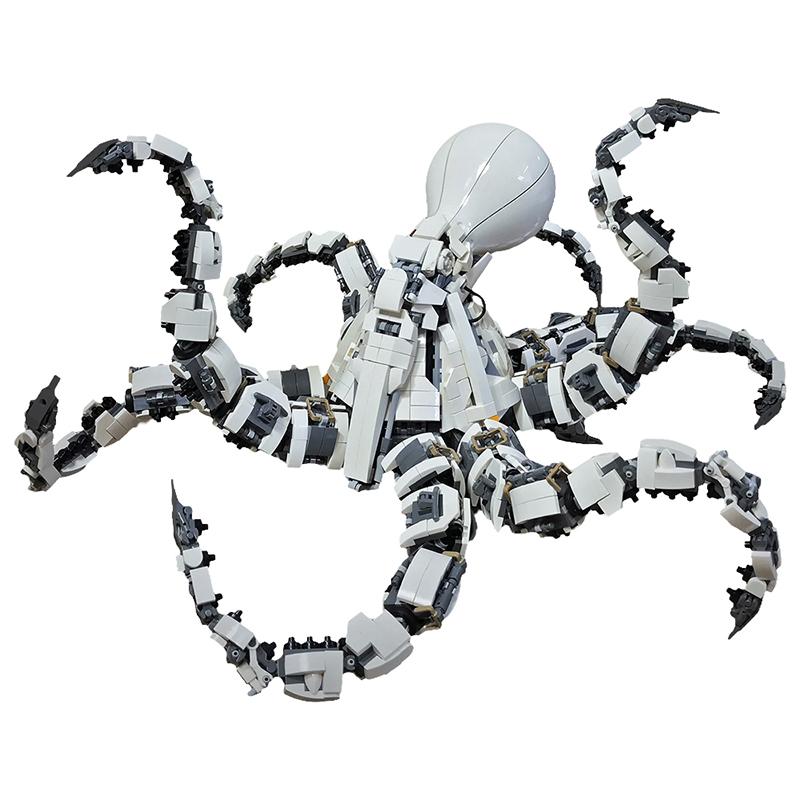 MOC Mechanical Beast Mechanical Octopus Model Assembly Small Particle Assembly Building Blocks Toy Boy Gift