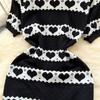 Summer Women Sweet Knitted Heart Slim Bodycon Girls Sheath Sweater Dresses