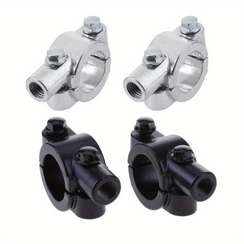 2Pcs/pack 22mm Motorcycle Handlebar Metal Rear View Motorcycle Mirror Mount Holder Accessories Motor Mirror Mount Clamp Bracket