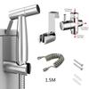 Handheld Bidet Toilet Portable Spray Gun Set Stainless Steel Cleaning Women Washing Self Cleaning Bathroom Accessories