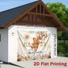 2D Gold Floral Teddy Bear Backdrop for Gender Neutral Baby Shower