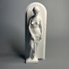 Naked Bust Girl Plaster Sculpture Crafts Tabletop Bookcase Ornaments Abstract White Figure Figurines Home Decor Birthday Gifts