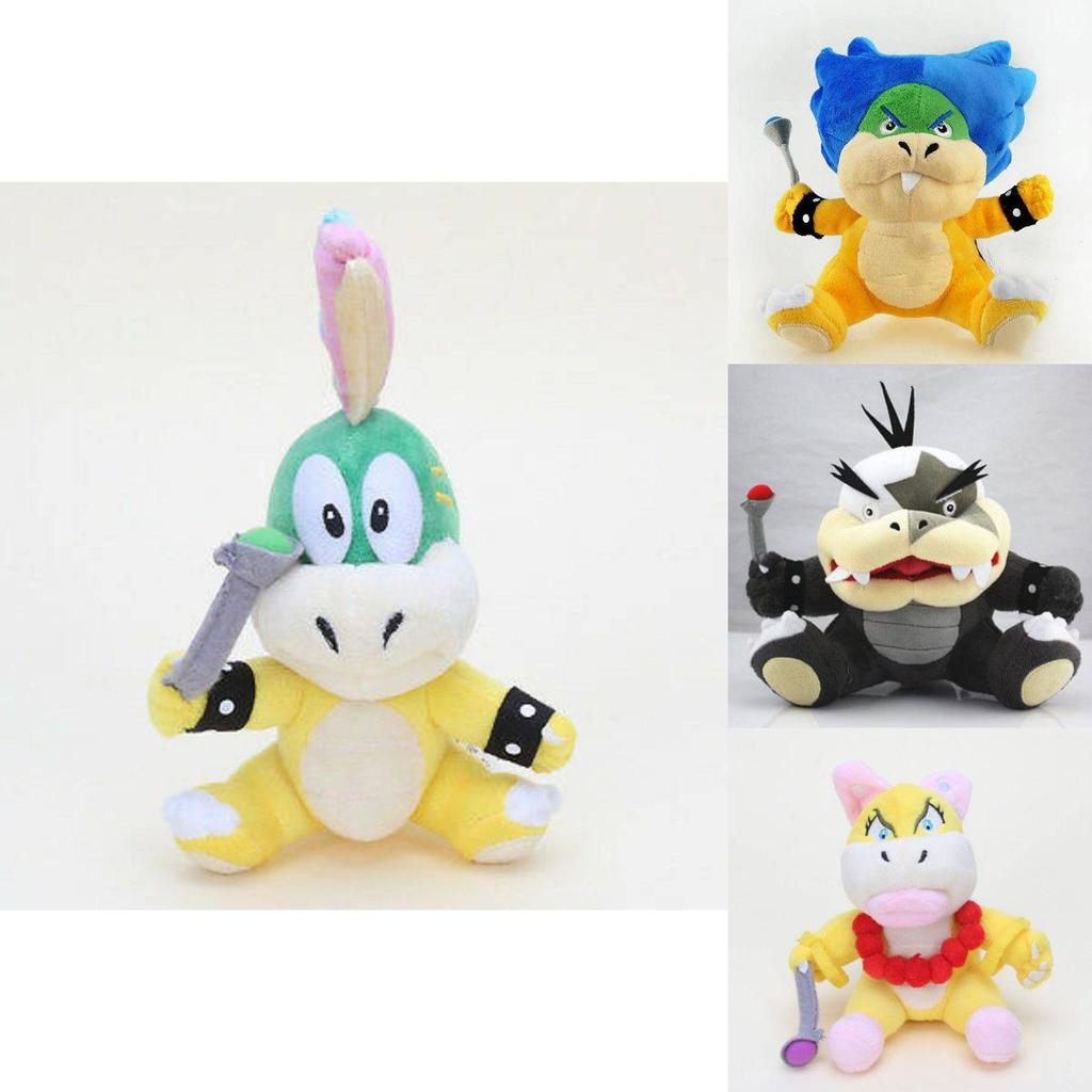 Adorable Koopalings Super Mario Bros 7" Koopa Plush Toy Ideal Kids Gift Usa Seller