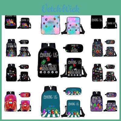 Among Us Backpack Set For Kids Stylish And Practical 3-piece School Accessory Bundle