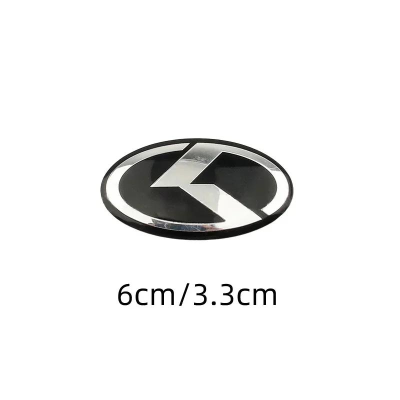 AAOC1 6x3.3cm Car Steering Wheel Center Badge Emblem Sticker for KIA K2 K3 K5 K7 K9 KX3 Stinger Forte Sorento Sportage R Rio Soul