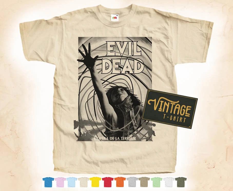 

Black Print EVIL DEAD T-SHIRT Tee Vintage Poster 12 Colors S-5XL 2XL